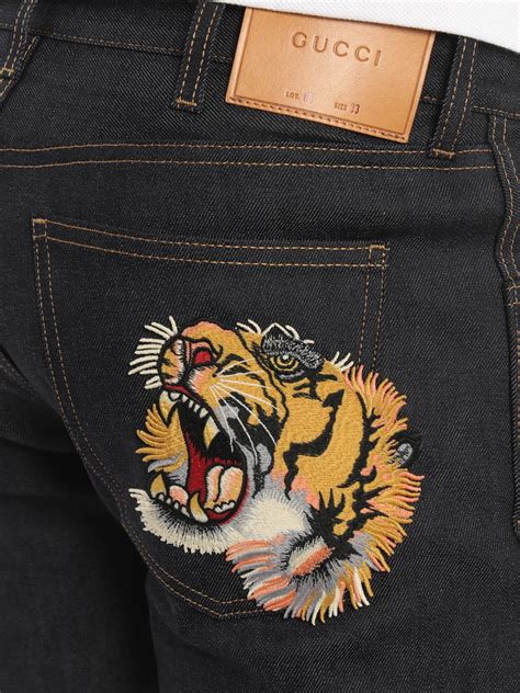 jeans gucci con tigre|gucci jeans sale.